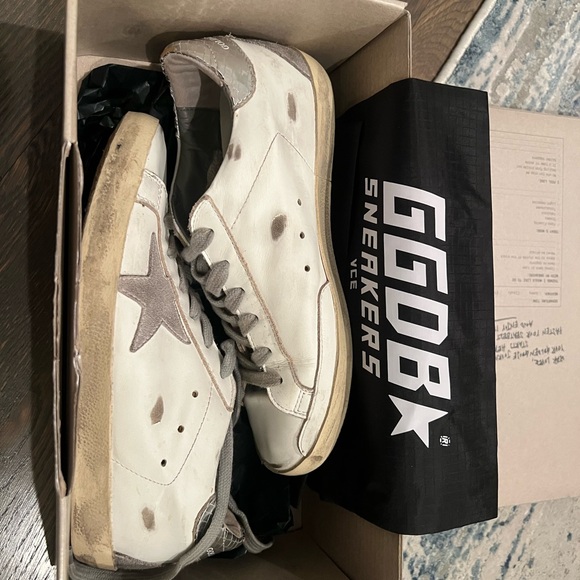 Golden Goose Women’s White and Gray Sneakers - Picture 1 of 6